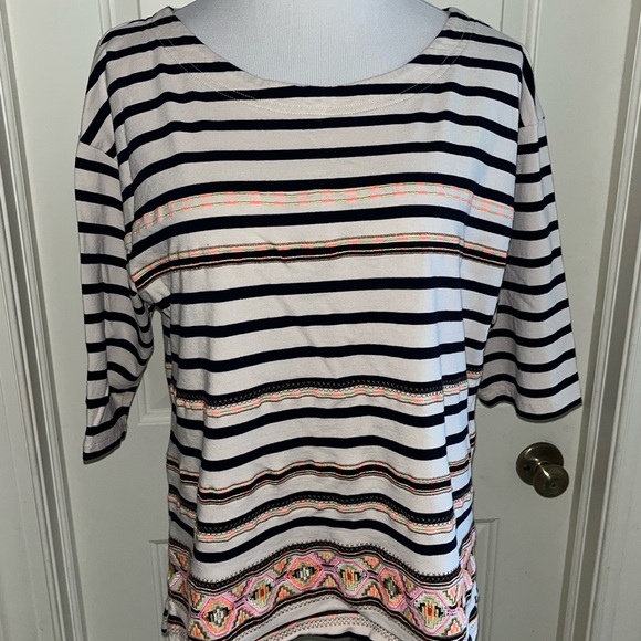 J. Crew Multicolor Women's Embroidered Top Sz XL - Picture 1 of 7